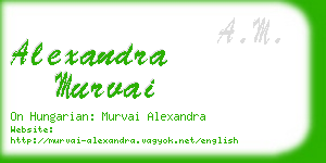 alexandra murvai business card